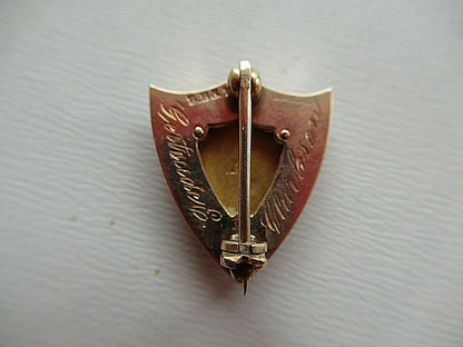 USA FRATERNITY PIN PHI SIGMA. MADE IN GOLD. NAMED. MARKED. ALPHA. 1292