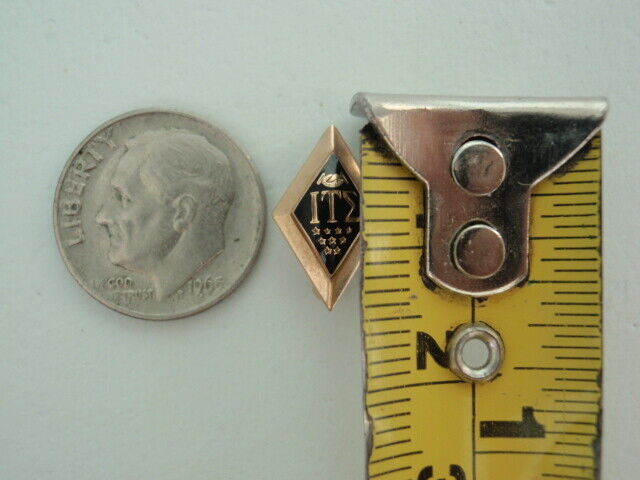 USA FRATERNITY PIN IOTA TAU SIGMA. MADE IN GOLD. NUMBERED 365!. NAMED.