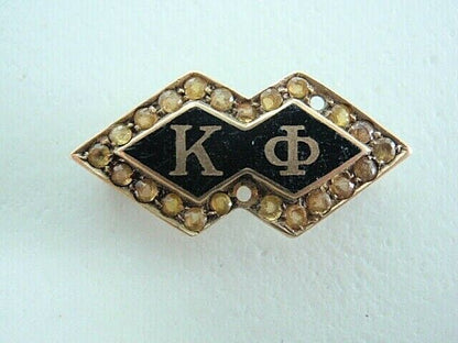 USA FRATERNITY PIN KAPPA PHI. MADE IN GOLD 10K. NAMED. MARKED. 556