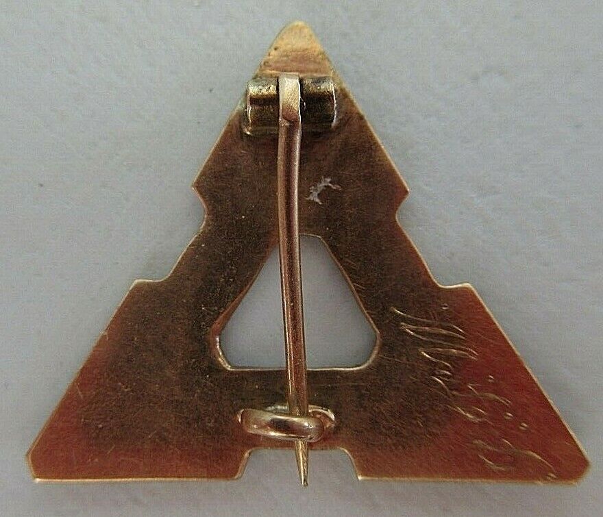 USA FRATERNITY PIN PHI CHI PSI. MADE IN GOLD. NAMED. 1338