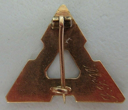 USA FRATERNITY PIN PHI CHI PSI. MADE IN GOLD. NAMED. 1338