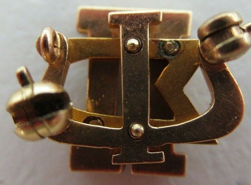 USA FRATERNITY PIN PI SIGMA PSI. MADE IN GOLD. 1697