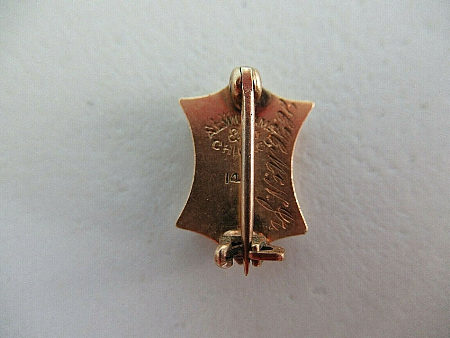 USA FRATERNITY THETA PHI DELTA. MADE IN GOLD 14K. NAMED. MARKED. EARLY