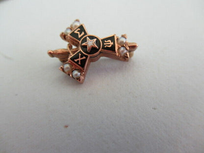 USA FRATERNITY PIN CHI SIGMA PSI. MADE IN GOLD. 747