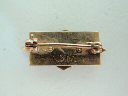 USA FRATERNITY PIN ALPHA DELTA. MADE IN GOLD 14K. NAMED. 646