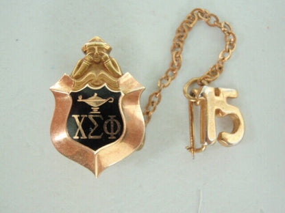 USA FRATERNITY PIN HI SIGMA PHI. MADE IN GOLD. 533