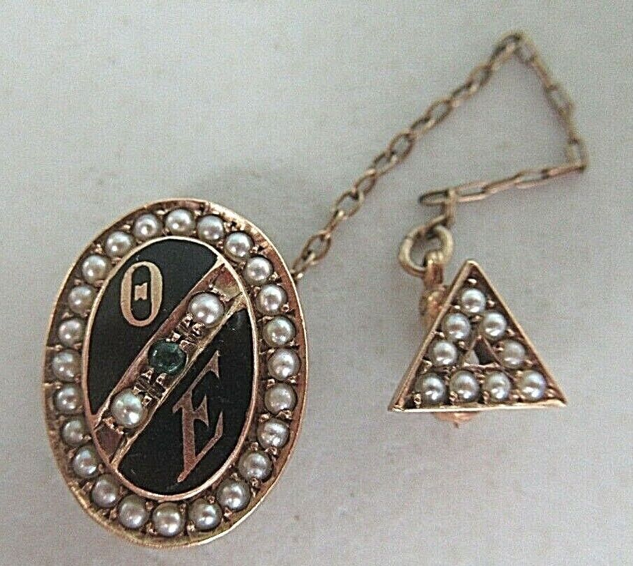 USA FRATERNITY PIN THETA EPSILON. MADE IN GOLD 10K. MARKED. 1055