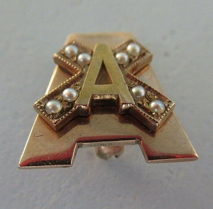 美国兄弟会 PIN ALPHA CHI ALPHA。黄金制造。 1410