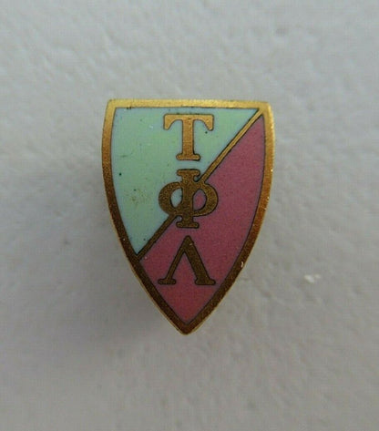 USA FRATERNITY PIN TAU PHI LAMBDA. MADE IN GOLD. 1546