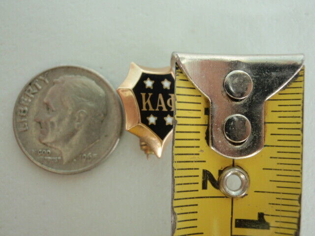 USA FRATERNITY PIN KAPPA ALPHA PHI. MADE IN GOLD. MARKED. 565