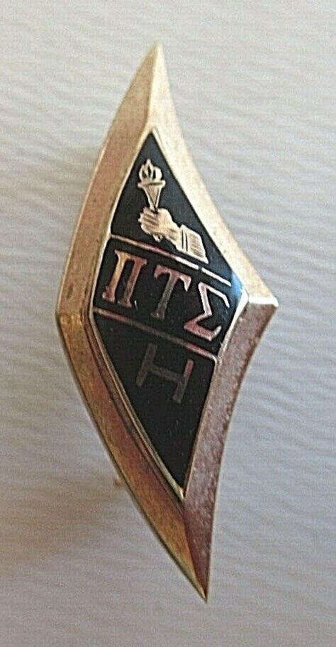 USA FRATERNITY PIN PI TAU SIGMA. MADE IN GOLD. 1933. NAMED.1275