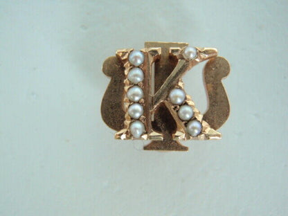 USA FRATERNITY PIN KAPPA PSI. MADE IN GOLD. NAMED. 555