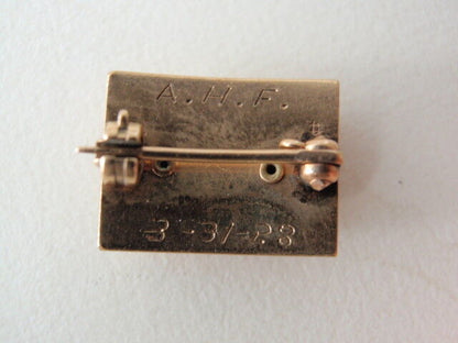 美国兄弟会 PIN Delta PHI Sigma。黄金制造。命名。 1928. 172