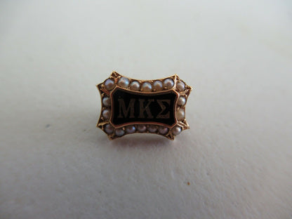 USA FRATERNITY PIN MU KAPPA SIGMA. MADE IN GOLD 14K. MARKED. 829