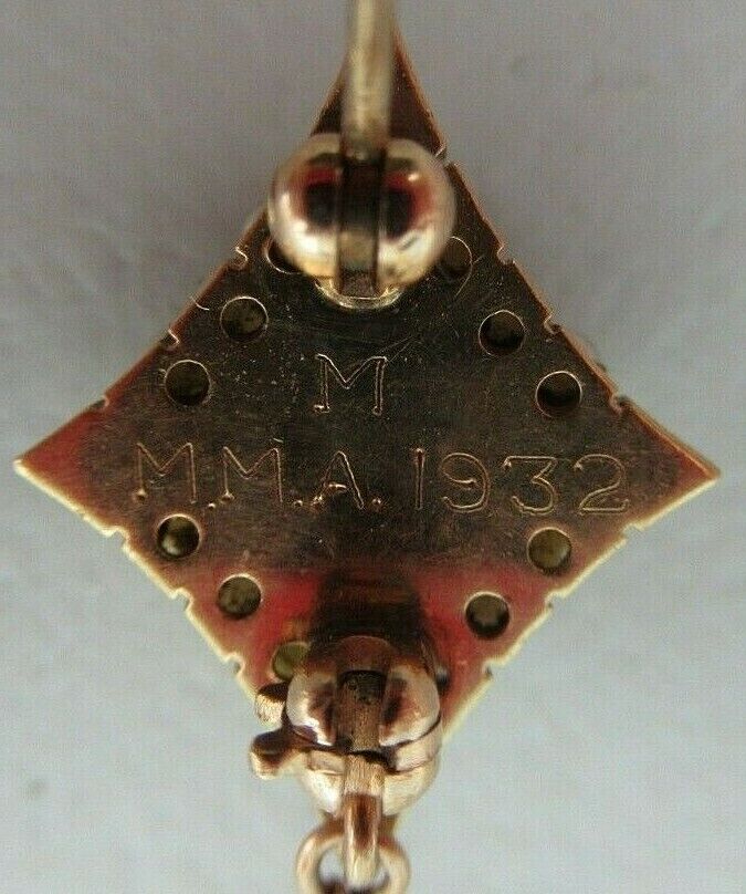 USA FRATERNITY PIN RHO PI PHI. MADE IN GOLD. 4.47GR. 1932. NAMED. 1796
