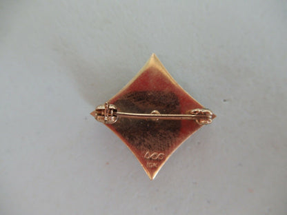 USA FRATERNITY PIN DELTA SIGMA GAMMA. MADE IN GOLD 10K. RUBIES. MARKED