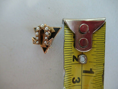 USA FRATERNITY PIN OMEGA UPSILON DELTA. MADE IN GOLD. NAMED. 1726