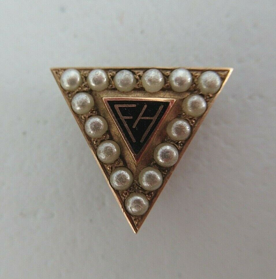 USA FRATERNITY SWEETHEART PIN F.H.. MADE IN GOLD 10K. 1680