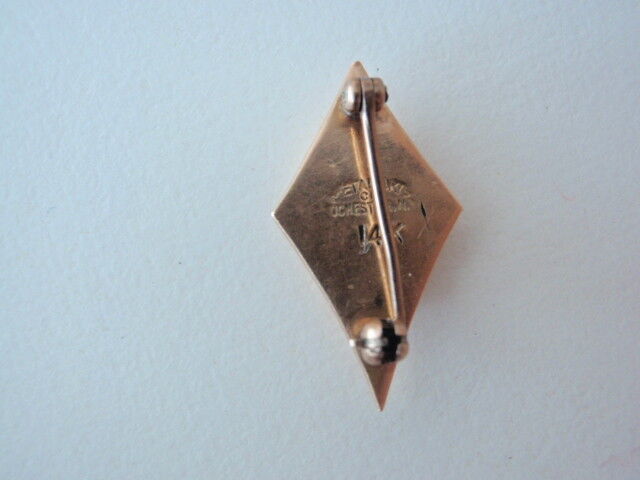 USA FRATERNITY PIN CHI CHI EPSILON. MADE IN GOLD 14K. MARKED. 318