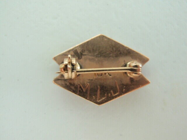 USA FRATERNITY PIN ZETA ALPHA. MADE IN GOLD 10K. NAMED. 686