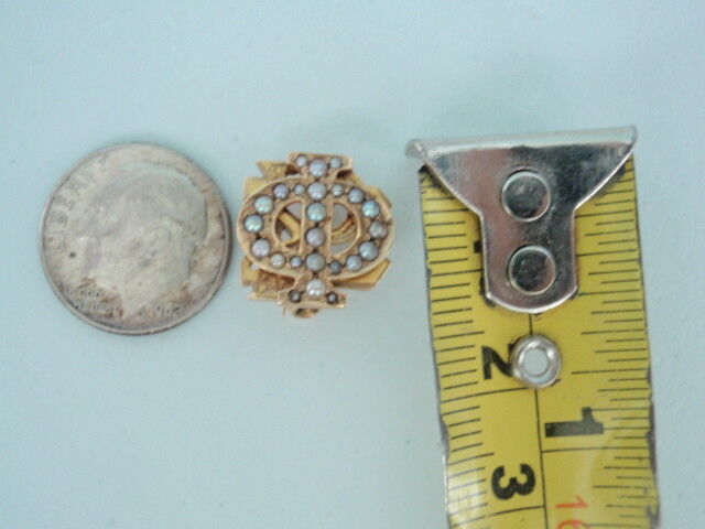 USA FRATERNITY PIN PHI RHO SIGMA. MADE IN GOLD. NAMED. 26