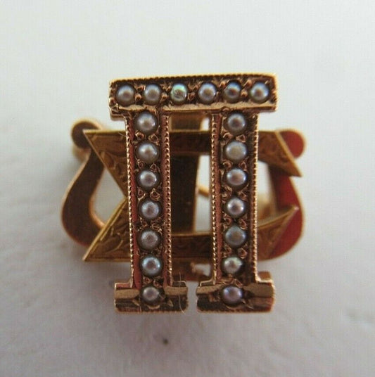 USA FRATERNITY PIN PI SIGMA PSI. MADE IN GOLD. 1697