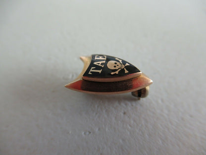 USA FRATERNITY PIN TAU ALPHA EPSILON. MADE IN GOLD 10K. NAMED. 902