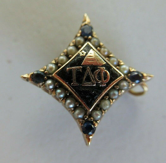 美国 PIN TAU DELTA PHI 兄弟会。黄金制造。红宝石。 1717