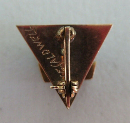 USA FRATERNITY PIN OMEGA UPSILON DELTA. MADE IN GOLD. NAMED. 1726