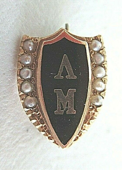 USA FRATERNITY PIN LAMBDA TAU SIGMA. MADE IN GOLD. NAMED. MAKER. 1020