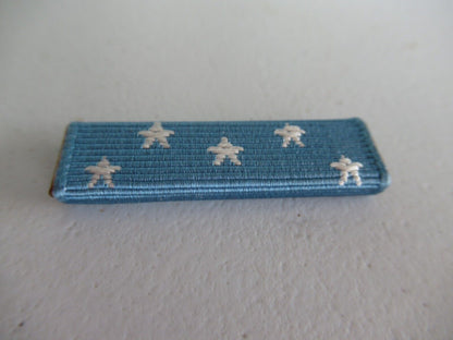 USA MOH SERVICE RIBBON FOR MEDAL. ORIGINAL ISSUE. WITH EMBRODEIRED STA