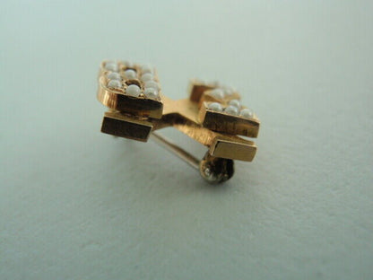 USA FRATERNITY PIN SIGMA XI BETA. MADE IN GOLD. NAMED. DATED 1924. 575