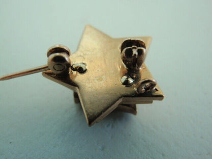 USA FRATERNITY PIN ALPHA ZETA TAU. MADE IN GOLD,  627