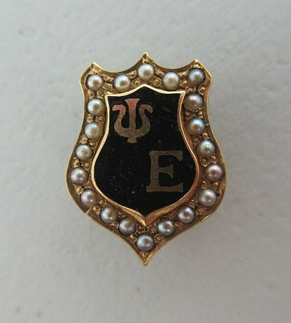 USA FRATERNITY PIN PSI EPSILON. MADE IN GOLD 10K. NAMED. MARKED. 1566