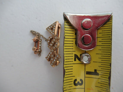 USA FRATERNITY PIN DELTA PHI NU. MADE IN GOLD. 1934. NAMED. 1463