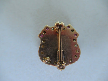 USA FRATERNITY PIN ALPHA PI OMEGA. MADE IN GOLD. NAMED. NUMBERED #32!