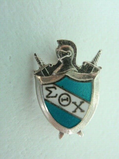 USA FRATERNITY PIN SIGMA THETA CHI. MARKED. 587