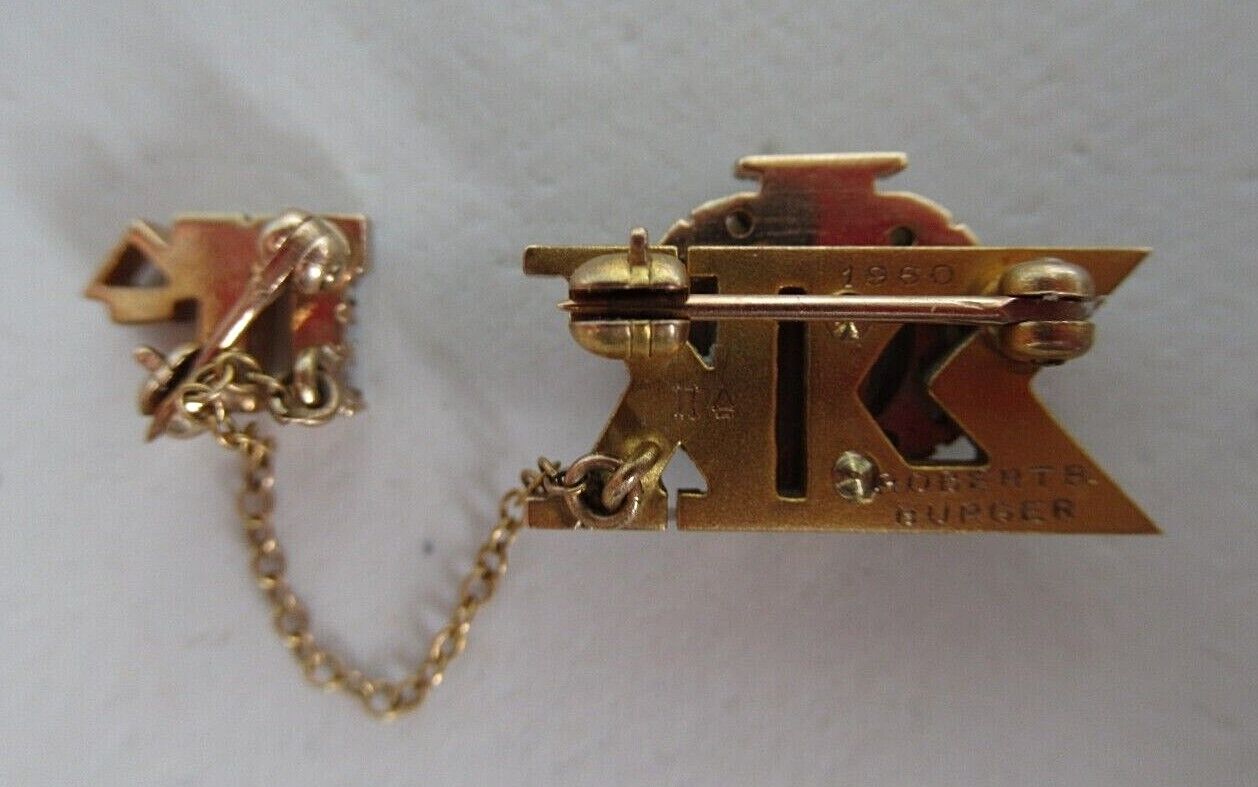 USA FRATERNITY PIN PHI SIGMA KAPPA. MADE IN GOLD. 4.87GRAMS! 1960. NAM