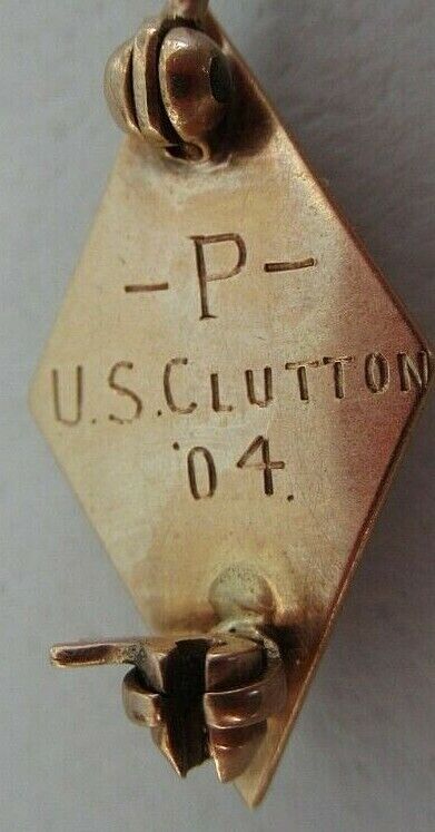 USA FRATERNITY PIN LAMBDA SIGMA. MADE IN GOLD. 1904. NAMED. 1590