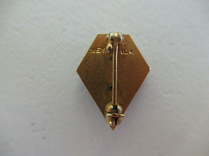USA FRATERNITY PIN NU SIGMA DELTA. MADE IN GOLD 10K. MARKED 1403