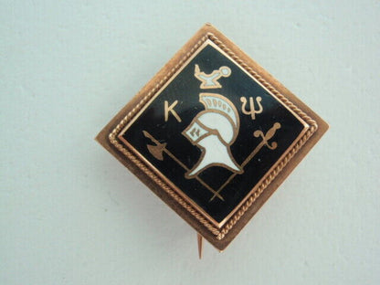 USA FRATERNITY PIN KAPPA PSI. MADE IN GOLD. 1898. YALE! NAMED. 383
