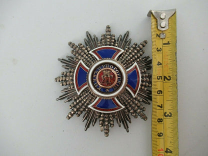 MONTENEGRO DANILO ORDER GRAND CROSS SET. MARKED. MISSING CROWN. RARE!!