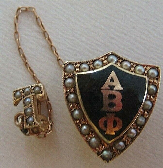 美国兄弟会 PIN ALPHA BETA PHI。黄金制造。命名。 1234