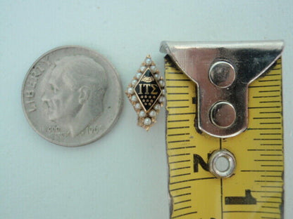 USA FRATERNITY PIN IOTA TAU SIGMA. MADE IN GOLD. NUMBERED 200!. NAMED.