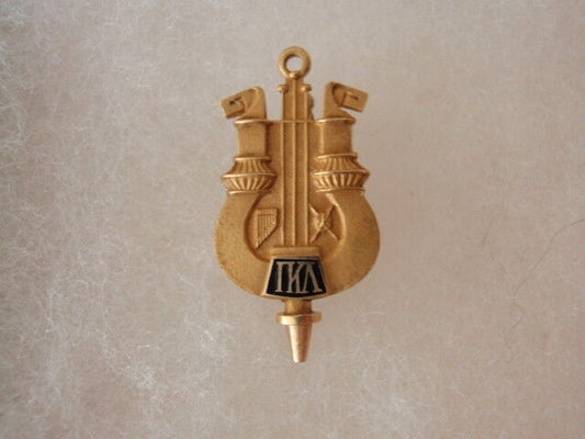 USA FRATERNITY PIN IOTA LAMBDA KAPPA. MADE IN GOLD 14K. NAMED. 1948. 1