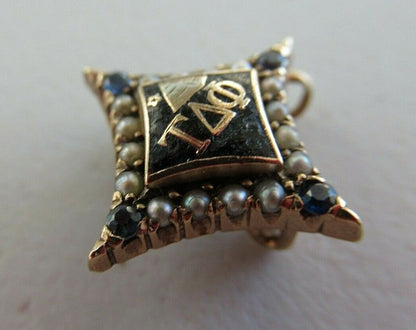 美国 PIN TAU DELTA PHI 兄弟会。黄金制造。红宝石。 1717