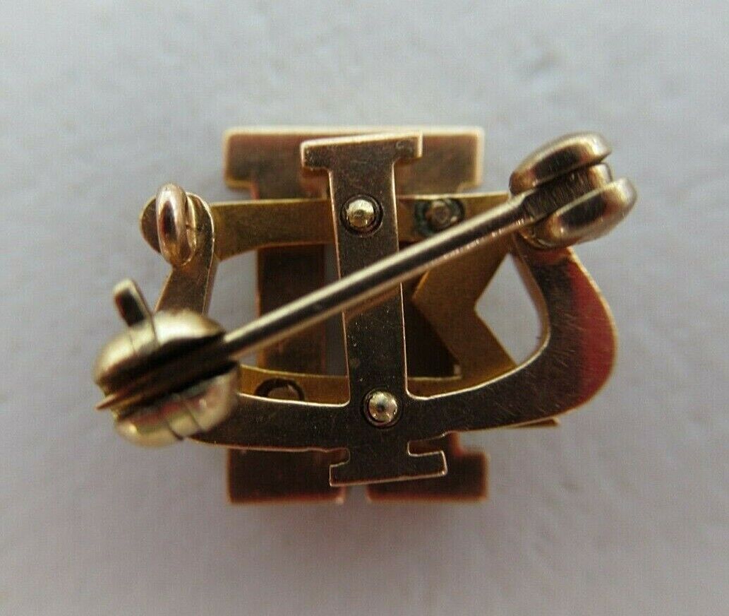 USA FRATERNITY PIN PI SIGMA PSI. MADE IN GOLD. 1697