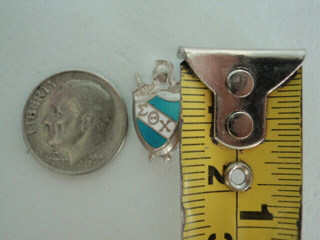 USA FRATERNITY PIN SIGMA THETA CHI. MARKED. 587