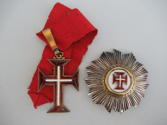 葡萄牙基督军事勋章大官套装。稀有的！