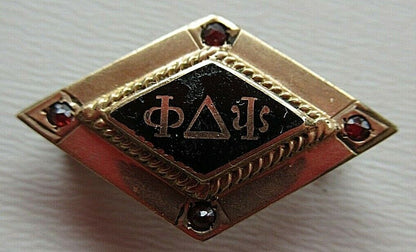 USA FRATERNITY PIN PHI DELTA PSI. MADE IN GOLD FILLED. MARKED. 1296